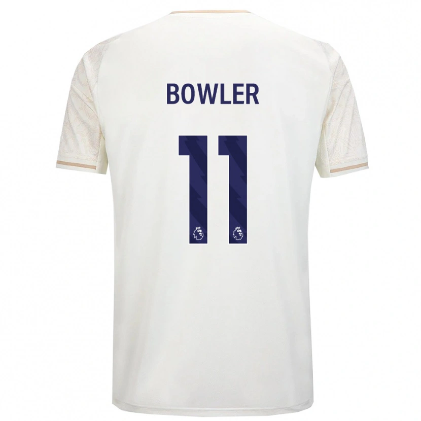 Danxen Femme Maillot Josh Bowler #11 Blanc Cassé Noir Tenues Extérieur 2025/26 T-Shirt