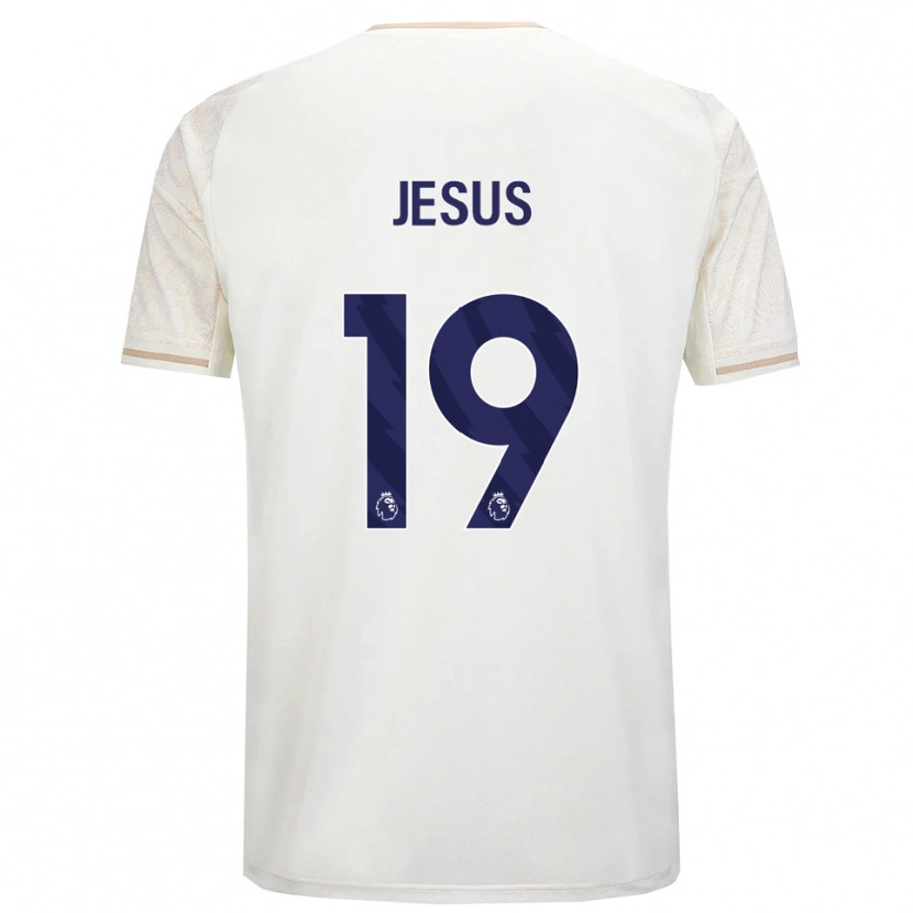 Danxen Femme Maillot Igor Jesus #19 Blanc Cassé Noir Tenues Extérieur 2025/26 T-Shirt