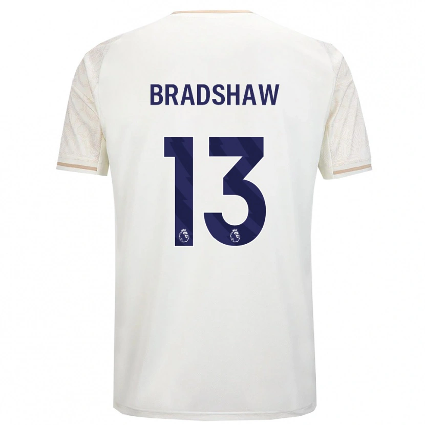 Danxen Femme Maillot Kanye Bradshaw #13 Blanc Cassé Noir Tenues Extérieur 2025/26 T-Shirt