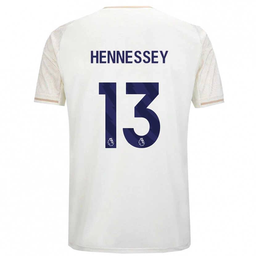 Danxen Femme Maillot Wayne Hennessey #13 Blanc Cassé Noir Tenues Extérieur 2025/26 T-Shirt