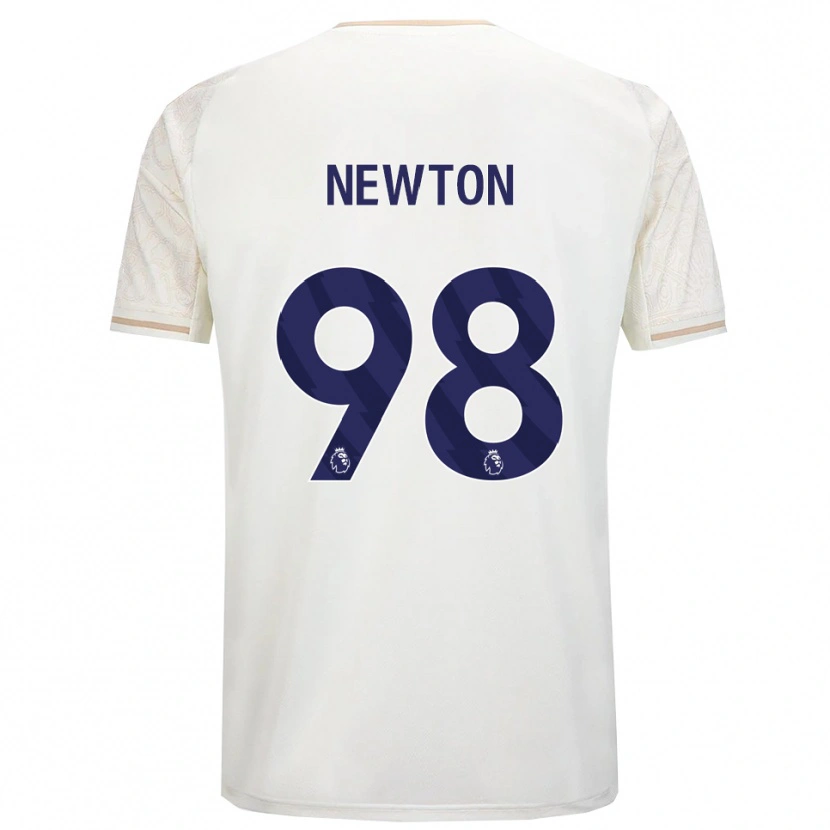 Danxen Femme Maillot Jamie Newton #98 Blanc Cassé Noir Tenues Extérieur 2025/26 T-Shirt