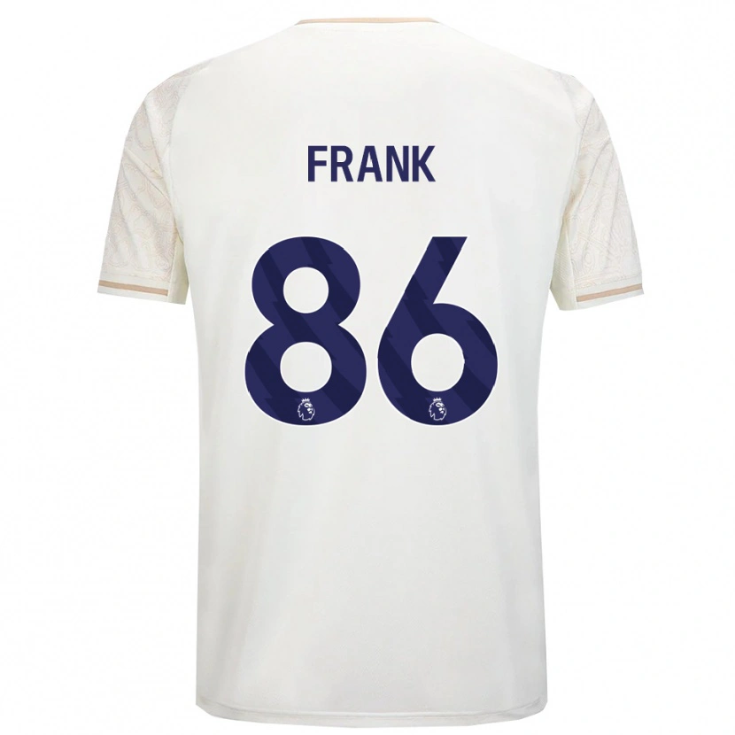 Danxen Femme Maillot Frank Djamna #86 Blanc Cassé Noir Tenues Extérieur 2025/26 T-Shirt