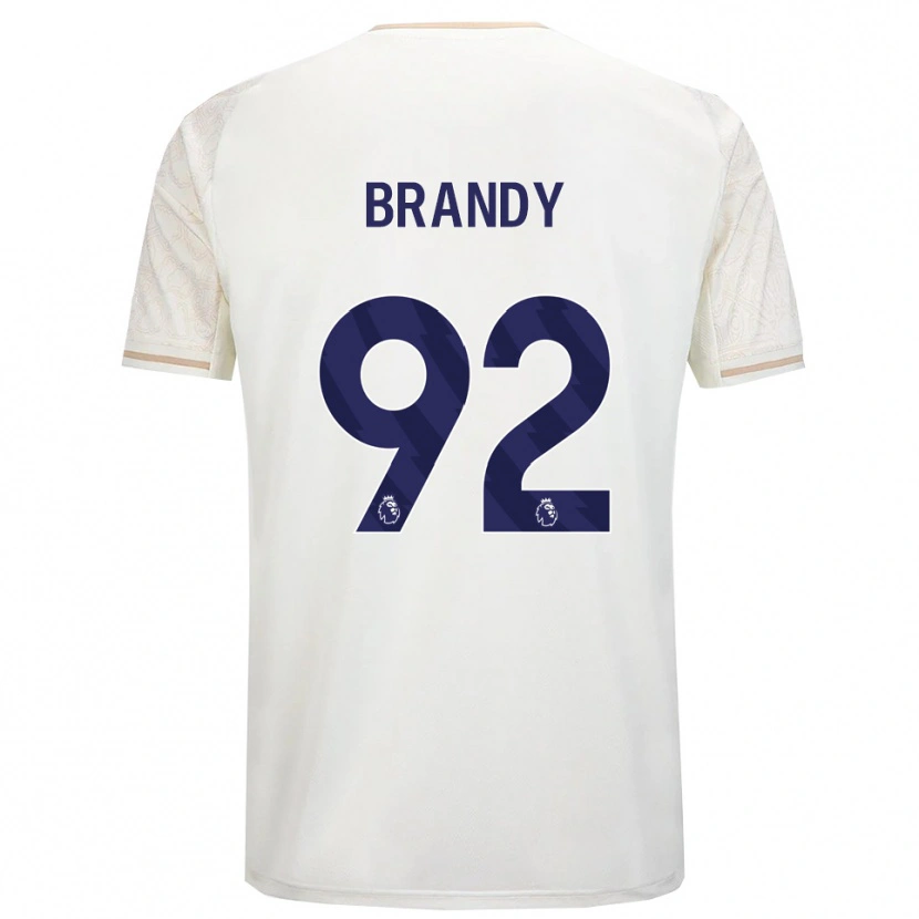 Danxen Femme Maillot Taeneal Brandy #92 Blanc Cassé Noir Tenues Extérieur 2025/26 T-Shirt