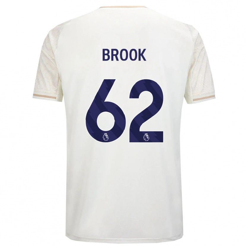 Danxen Femme Maillot Will Brook #62 Blanc Cassé Noir Tenues Extérieur 2025/26 T-Shirt