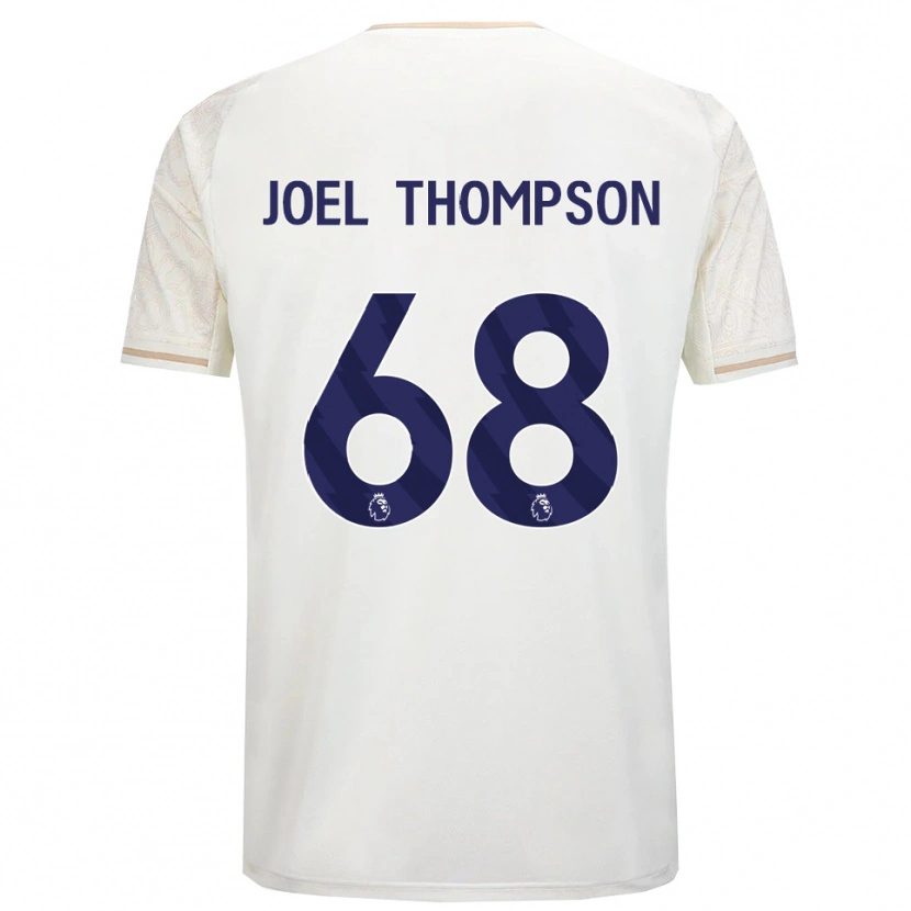 Danxen Femme Maillot Joel Thompson #68 Blanc Cassé Noir Tenues Extérieur 2025/26 T-Shirt