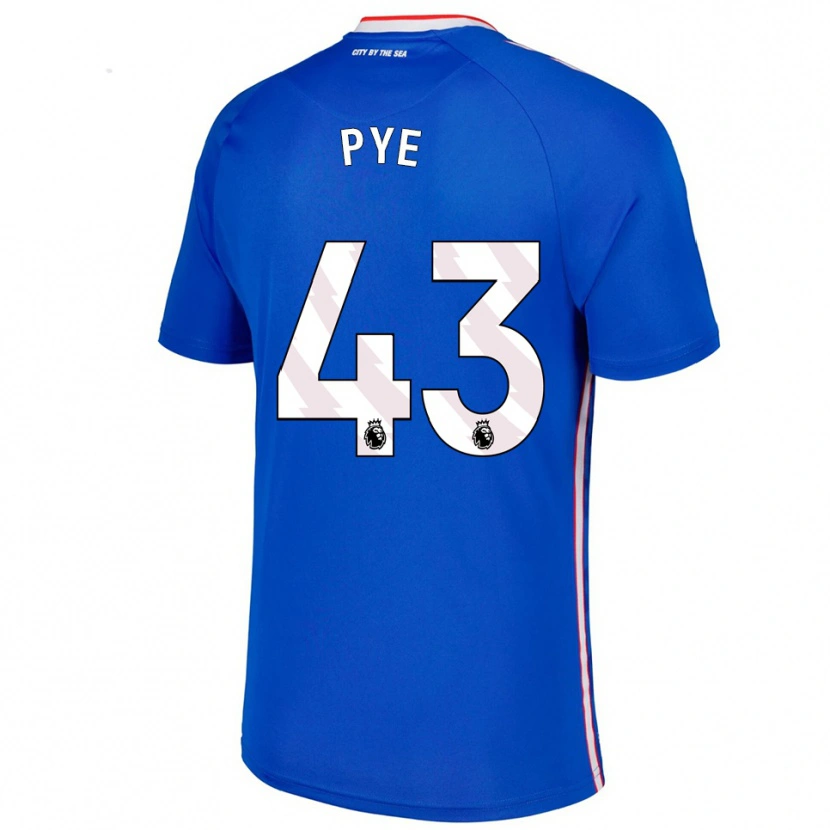 Danxen Femme Maillot Connor Pye #43 Bleu Blanc Tenues Extérieur 2025/26 T-Shirt