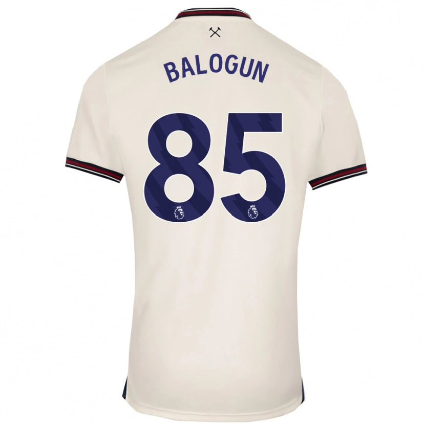 Danxen Femme Maillot Majid Balogun #85 Blanc Cassé Tenues Extérieur 2025/26 T-Shirt