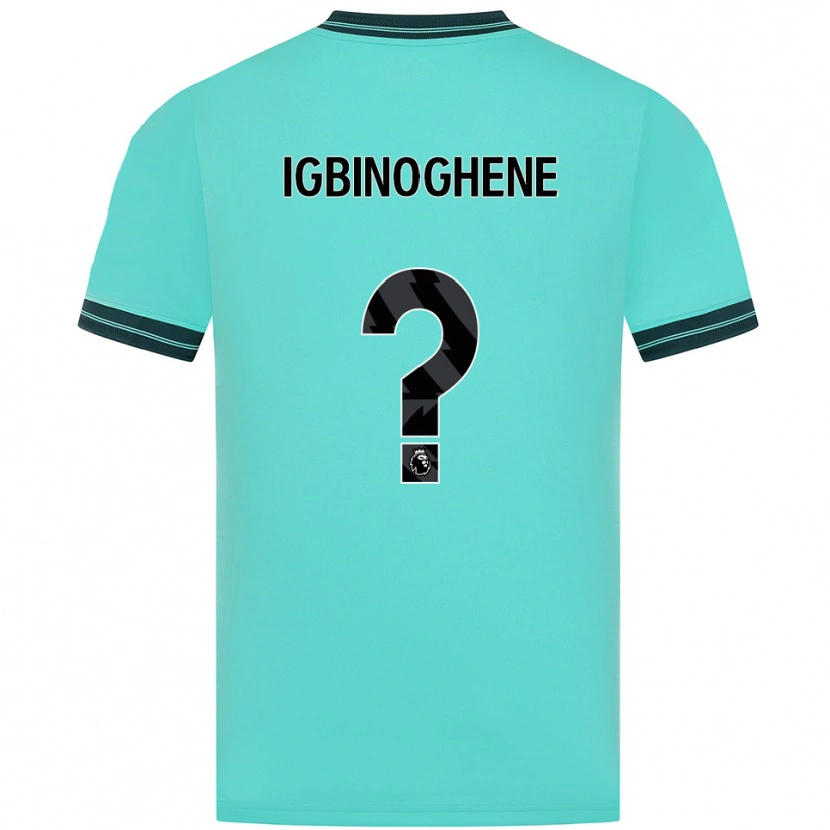 Danxen Femme Maillot Testimony Igbinoghene #0 Bleu Ciel Vert Tenues Extérieur 2025/26 T-Shirt