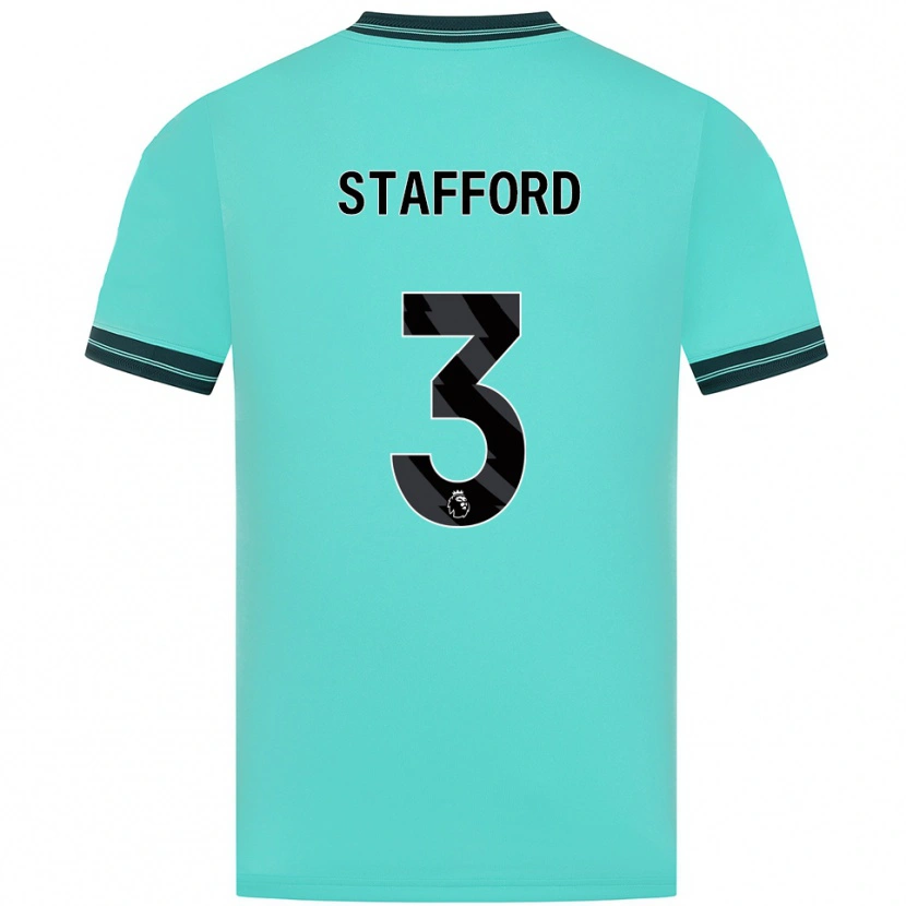 Danxen Femme Maillot Ollie Stafford #3 Bleu Ciel Vert Tenues Extérieur 2025/26 T-Shirt