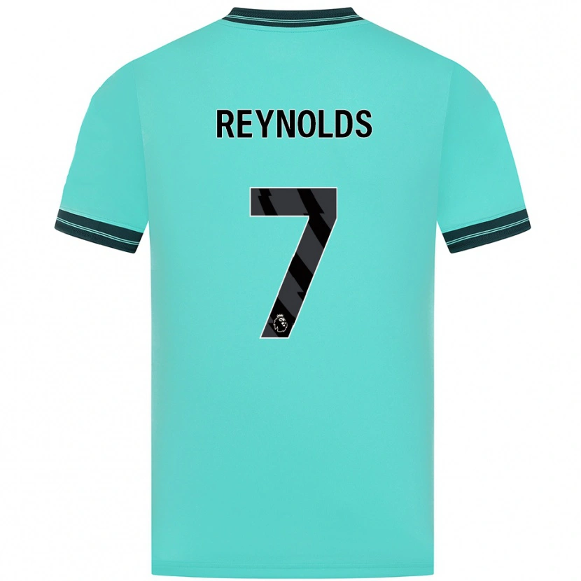 Danxen Femme Maillot Fabian Reynolds #7 Bleu Ciel Vert Tenues Extérieur 2025/26 T-Shirt