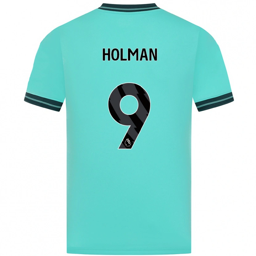 Danxen Femme Maillot Fletcher Holman #9 Bleu Ciel Vert Tenues Extérieur 2025/26 T-Shirt