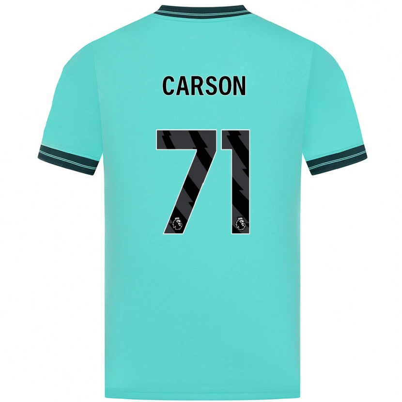 Danxen Femme Maillot Hayden Carson #71 Bleu Ciel Vert Tenues Extérieur 2025/26 T-Shirt