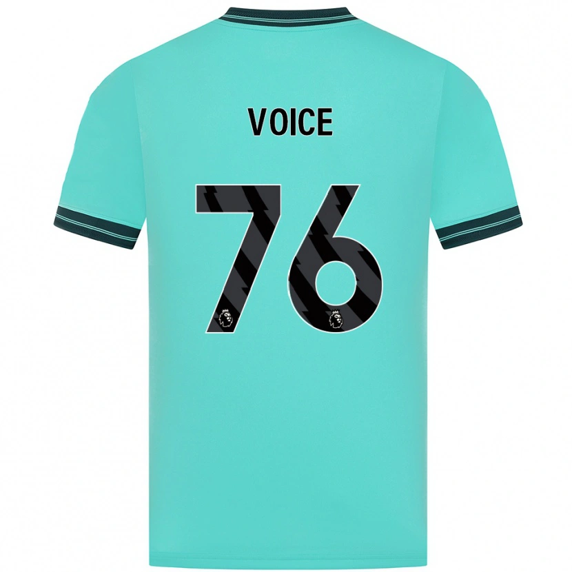 Danxen Femme Maillot Caden Voice #76 Bleu Ciel Vert Tenues Extérieur 2025/26 T-Shirt