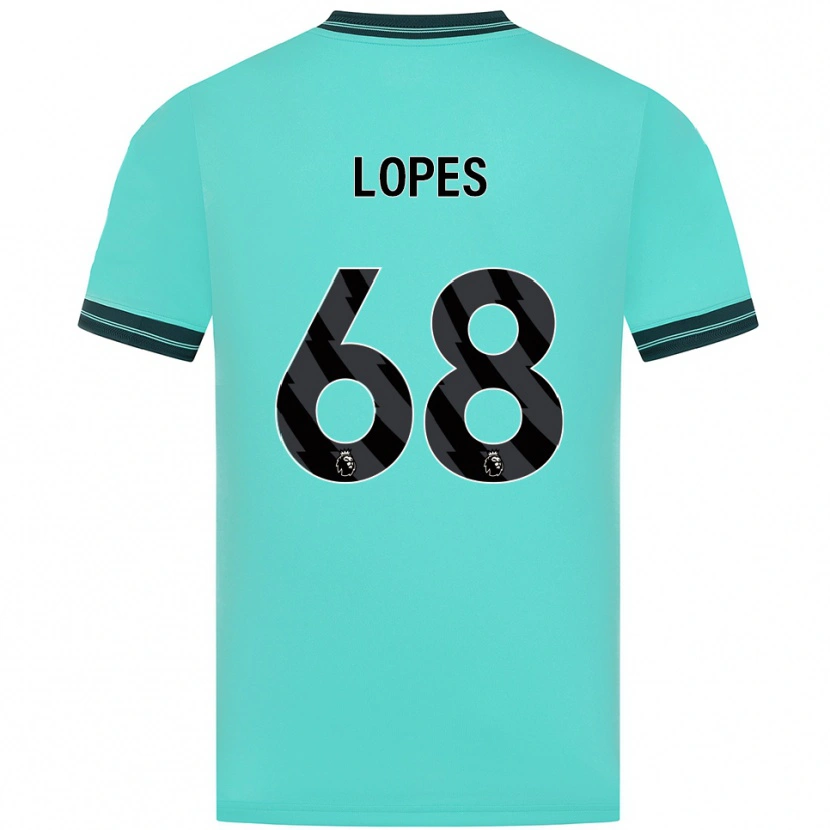 Danxen Femme Maillot Leo Lopes #68 Bleu Ciel Vert Tenues Extérieur 2025/26 T-Shirt
