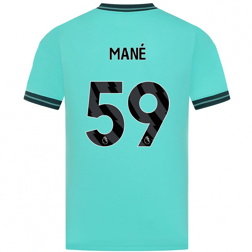 Danxen Femme Maillot Mateus Mané #59 Bleu Ciel Vert Tenues Extérieur 2025/26 T-Shirt