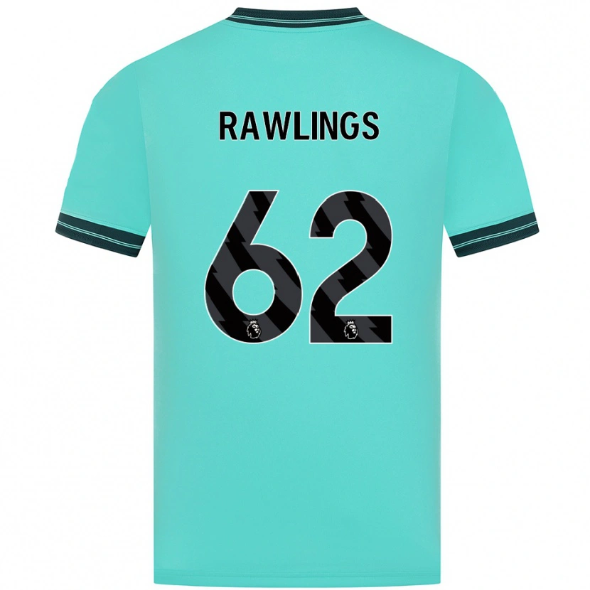 Danxen Femme Maillot Luke Rawlings #62 Bleu Ciel Vert Tenues Extérieur 2025/26 T-Shirt