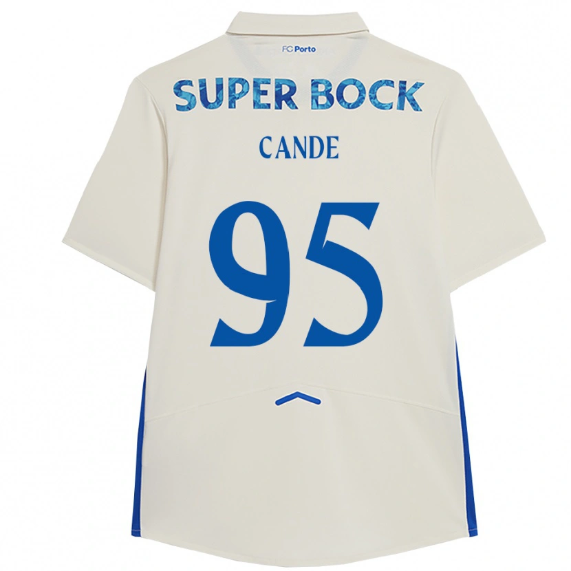 Danxen Femme Maillot Anhá Cande #95 Blanc Bleu Troisieme 2025/26 T-Shirt