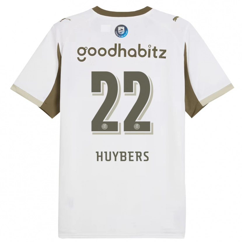 Danxen Femme Maillot Quinten Huybers #22 Blanc Gris Troisieme 2025/26 T-Shirt