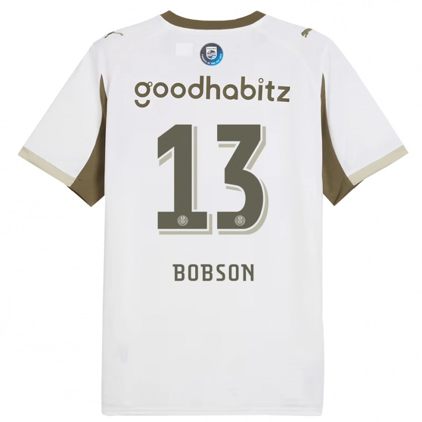 Danxen Femme Maillot Ersien Bobson #13 Blanc Gris Troisieme 2025/26 T-Shirt