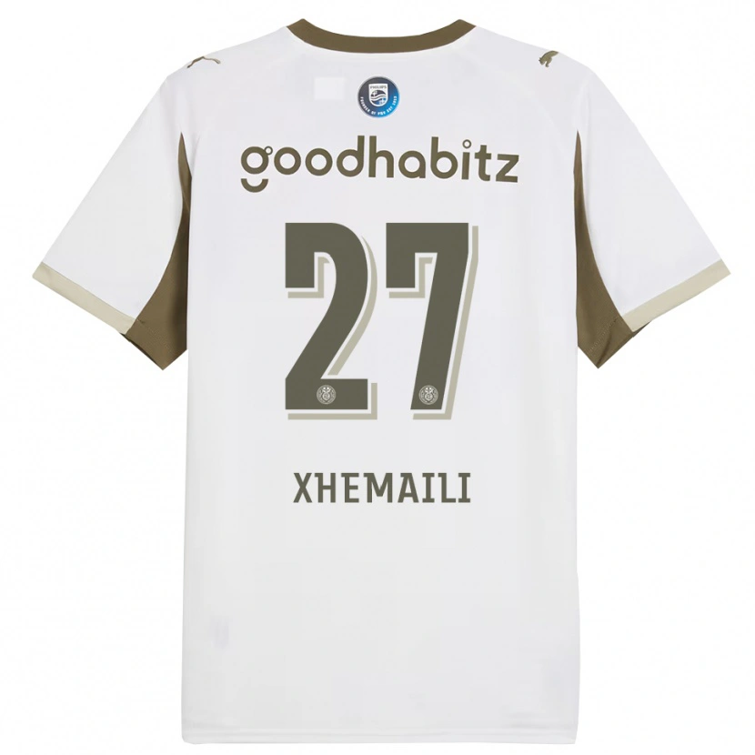 Danxen Femme Maillot Riola Xhemaili #27 Blanc Gris Troisieme 2025/26 T-Shirt