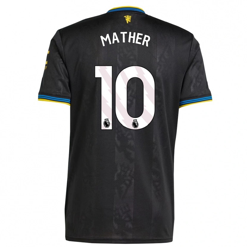 Danxen Femme Maillot Sam Mather #10 Noir Jaune Bleu Troisieme 2025/26 T-Shirt