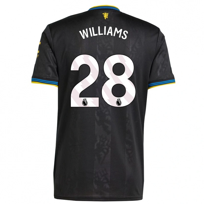 Danxen Femme Maillot Rachel Williams #28 Noir Jaune Bleu Troisieme 2025/26 T-Shirt