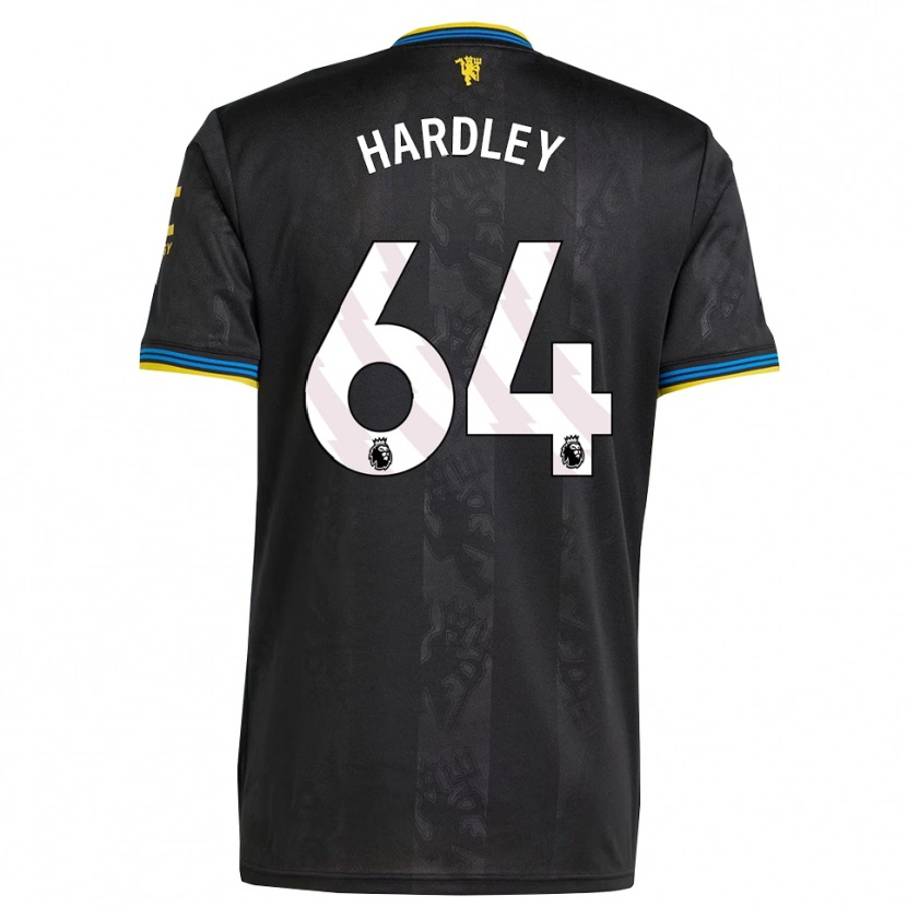 Danxen Femme Maillot Bjorn Hardley #64 Noir Jaune Bleu Troisieme 2025/26 T-Shirt