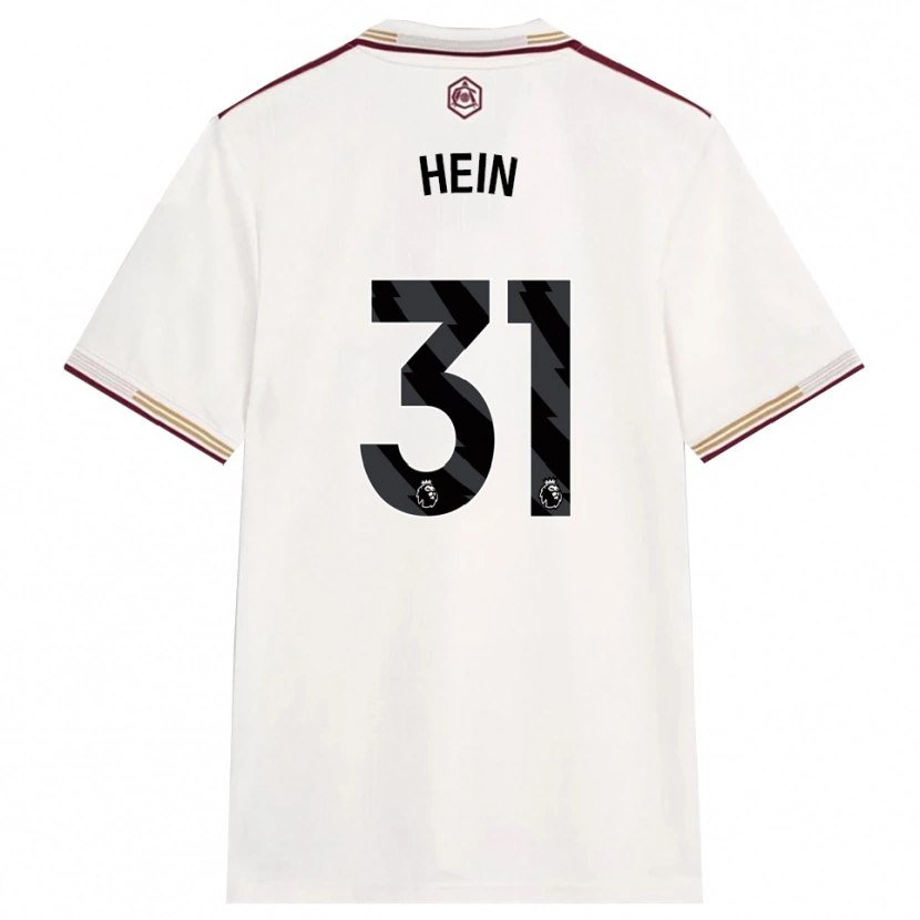 Danxen Femme Maillot Karl Hein #31 Blanc Cassé Bourgogne Troisieme 2025/26 T-Shirt