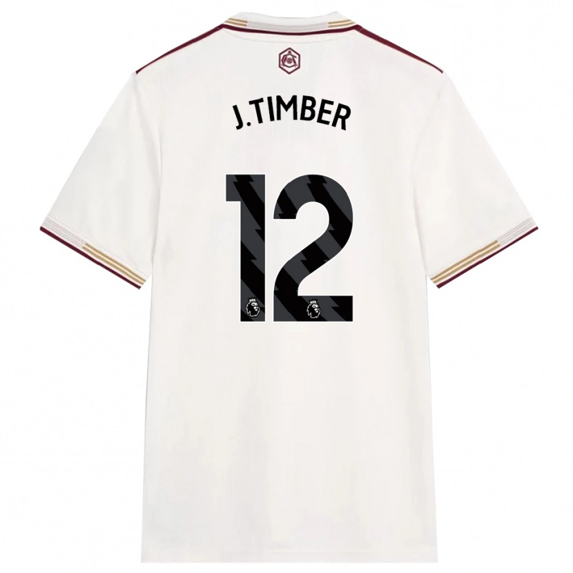 Danxen Femme Maillot Jurrien Timber #12 Blanc Cassé Bourgogne Troisieme 2025/26 T-Shirt