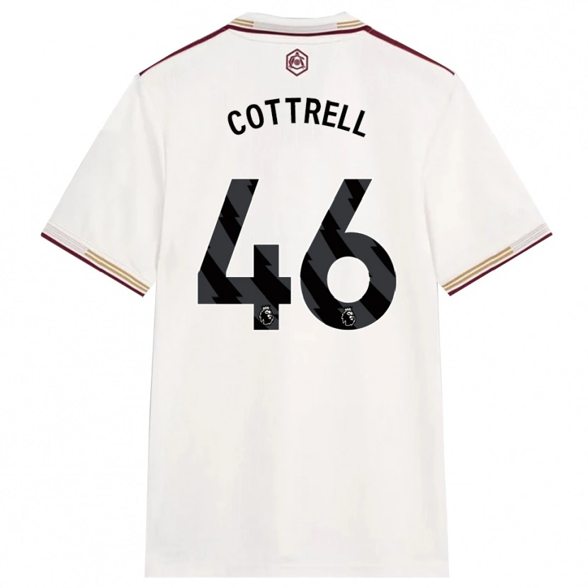 Danxen Femme Maillot Ben Cottrell #46 Blanc Cassé Bourgogne Troisieme 2025/26 T-Shirt