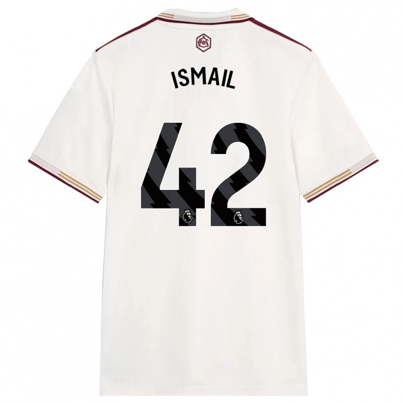 Danxen Femme Maillot Cam'ron Ismail #42 Blanc Cassé Bourgogne Troisieme 2025/26 T-Shirt