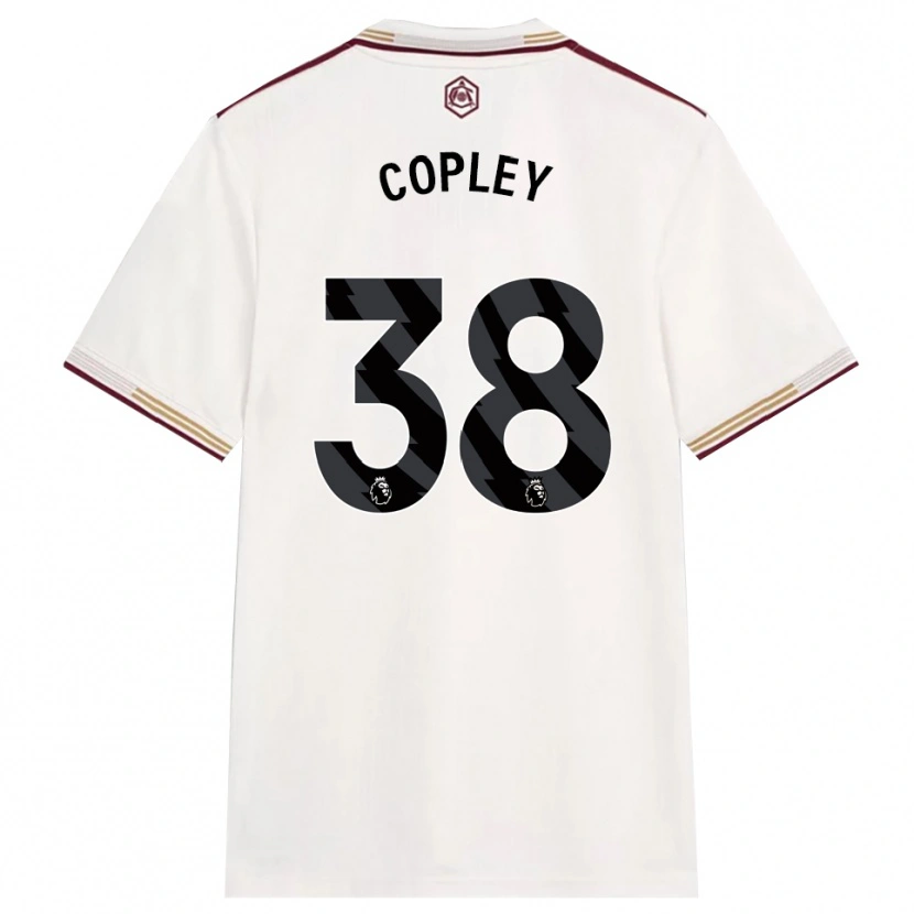 Danxen Femme Maillot Louie Copley #38 Blanc Cassé Bourgogne Troisieme 2025/26 T-Shirt