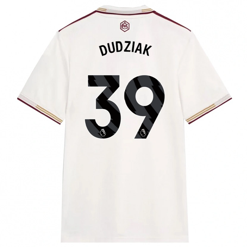 Danxen Femme Maillot Harrison Dudziak #39 Blanc Cassé Bourgogne Troisieme 2025/26 T-Shirt