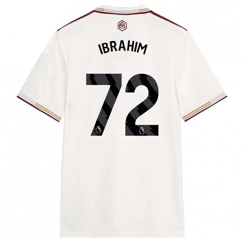 Danxen Femme Maillot Ife Ibrahim #72 Blanc Cassé Bourgogne Troisieme 2025/26 T-Shirt