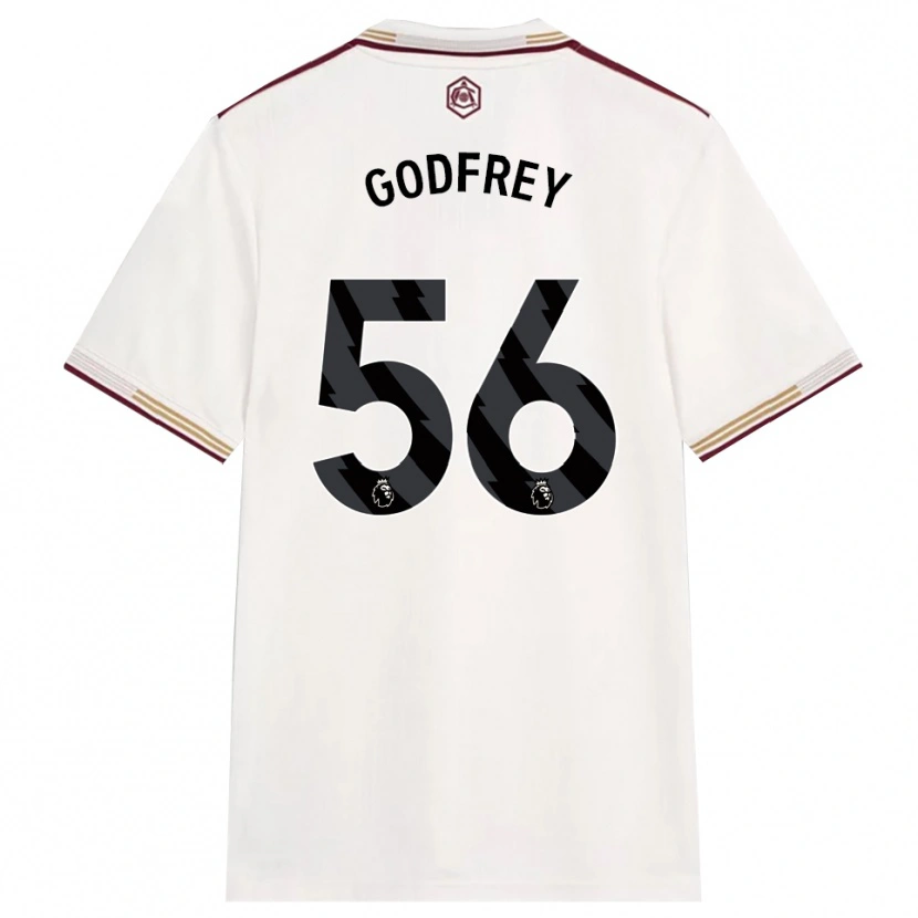Danxen Femme Maillot Freya Godfrey #56 Blanc Cassé Bourgogne Troisieme 2025/26 T-Shirt