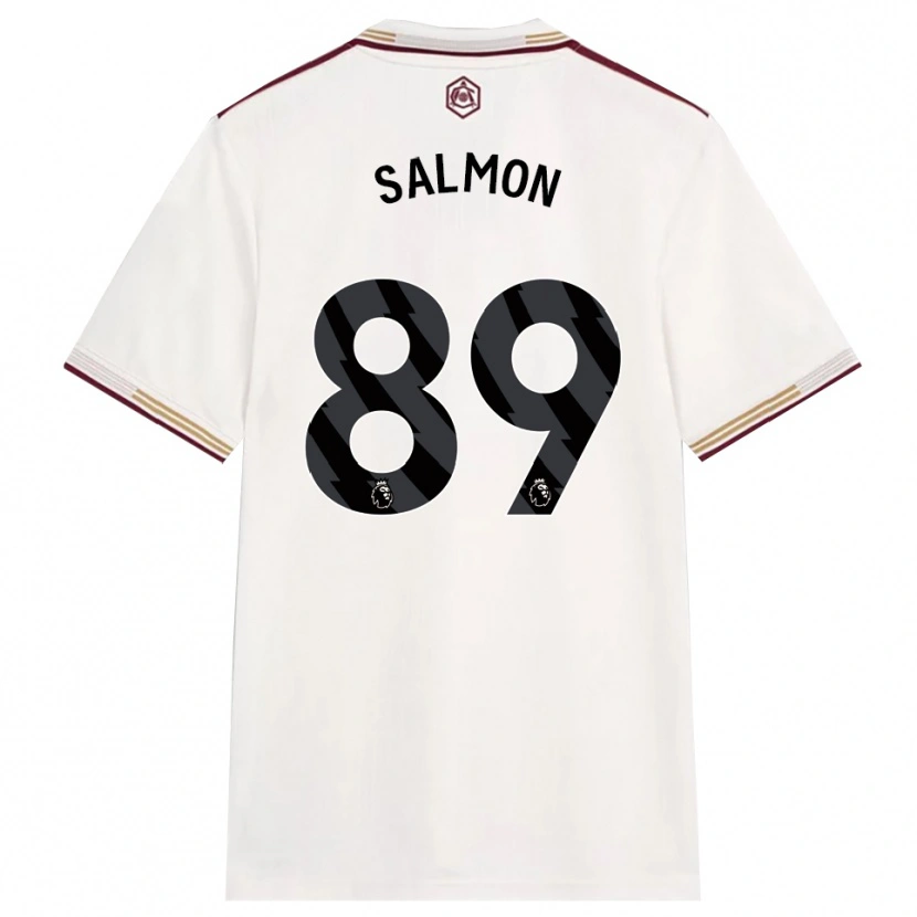 Danxen Femme Maillot Marli Salmon #89 Blanc Cassé Bourgogne Troisieme 2025/26 T-Shirt