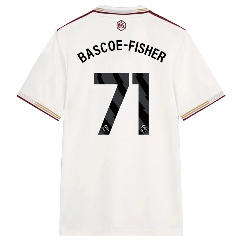 Danxen Femme Maillot Jakai Bascoe-Fisher #71 Blanc Cassé Bourgogne Troisieme 2025/26 T-Shirt