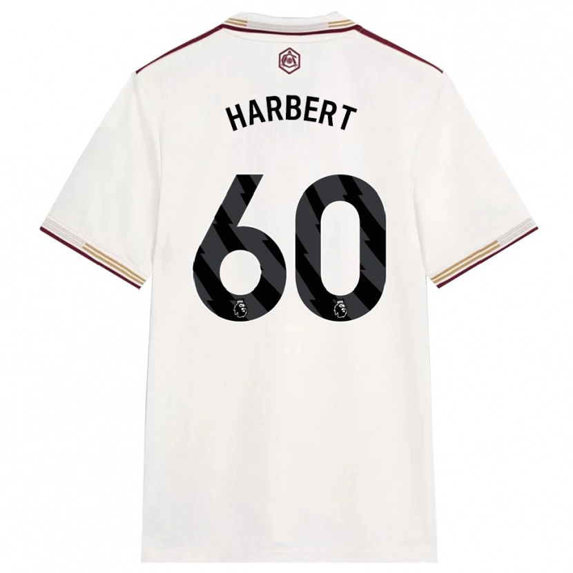 Danxen Femme Maillot Laila Harbert #60 Blanc Cassé Bourgogne Troisieme 2025/26 T-Shirt