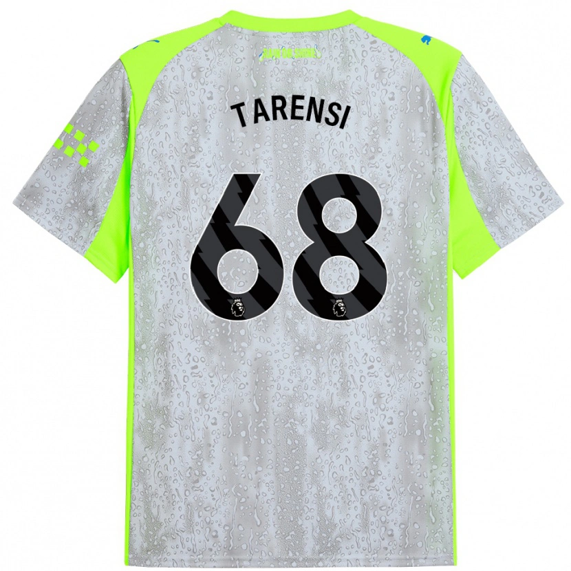 Danxen Femme Maillot Oscar Tarensi #68 Gris Jaune Troisieme 2025/26 T-Shirt