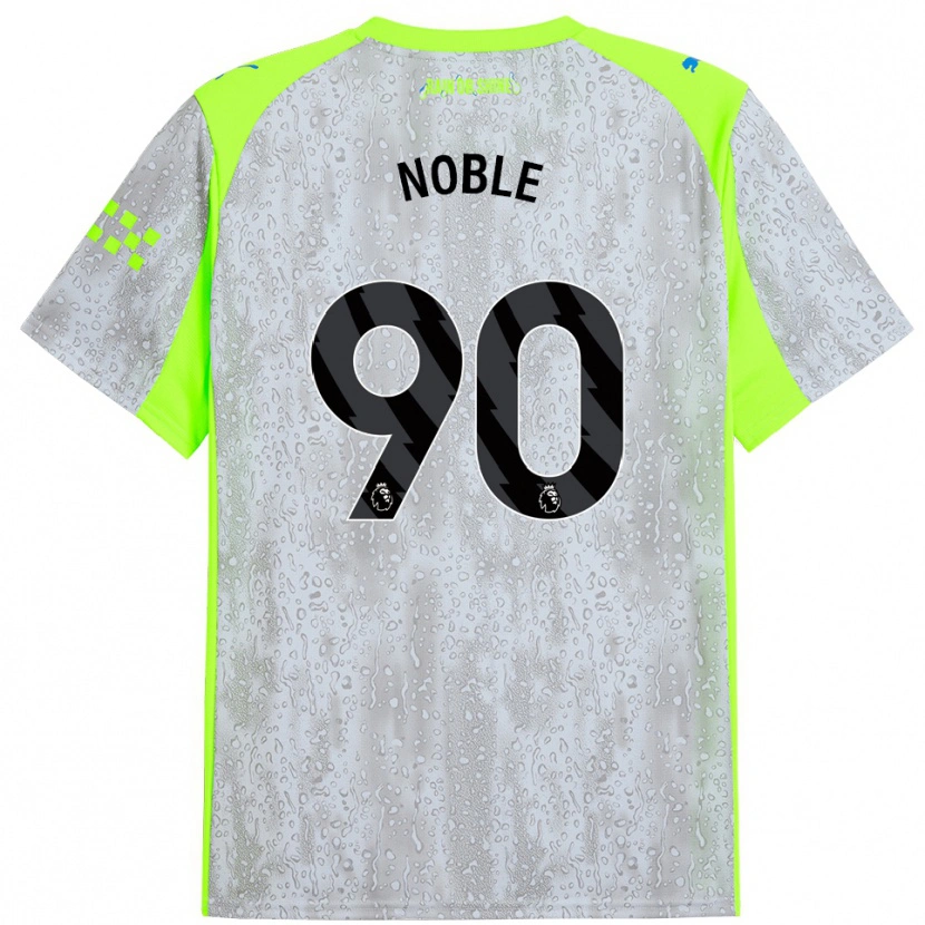 Danxen Femme Maillot Kian Noble #90 Gris Jaune Troisieme 2025/26 T-Shirt