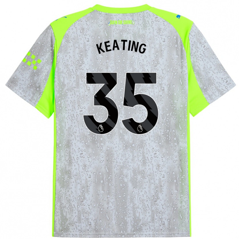Danxen Femme Maillot Khiara Keating #35 Gris Jaune Troisieme 2025/26 T-Shirt