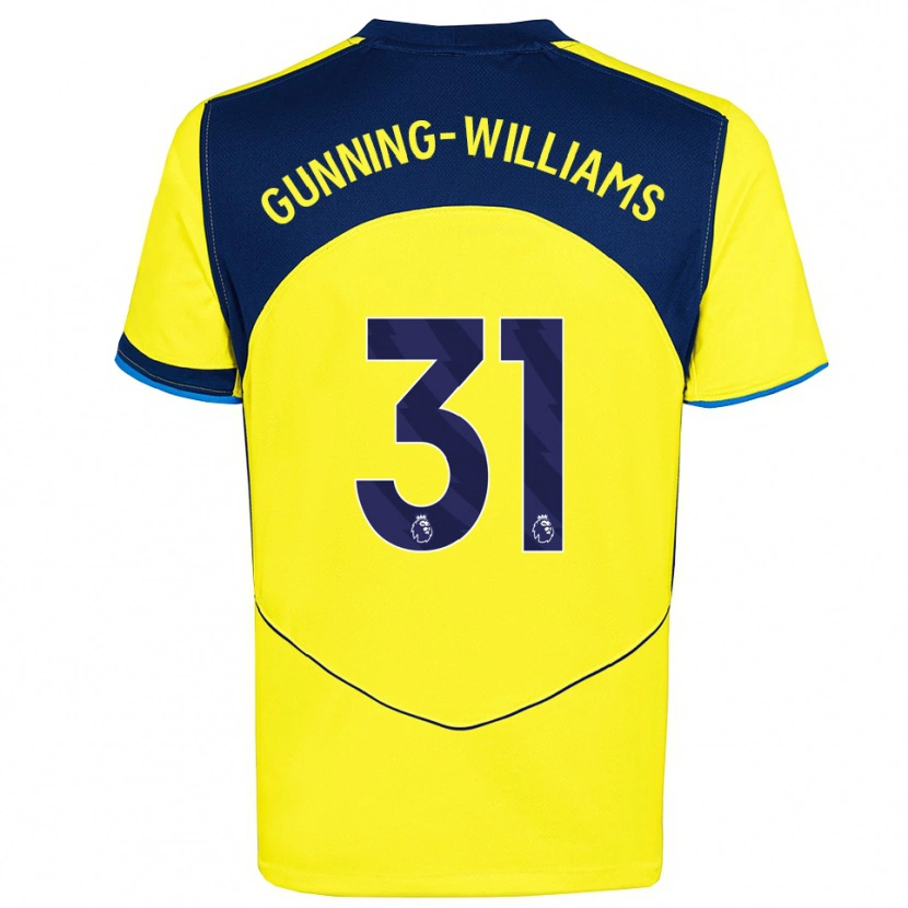 Danxen Femme Maillot Lenna Gunning-Williams #31 Jaune Marine Troisieme 2025/26 T-Shirt