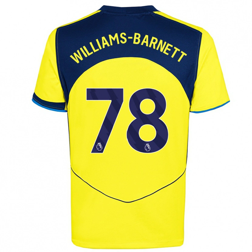 Danxen Femme Maillot Lucá Williams-Barnett #78 Jaune Marine Troisieme 2025/26 T-Shirt
