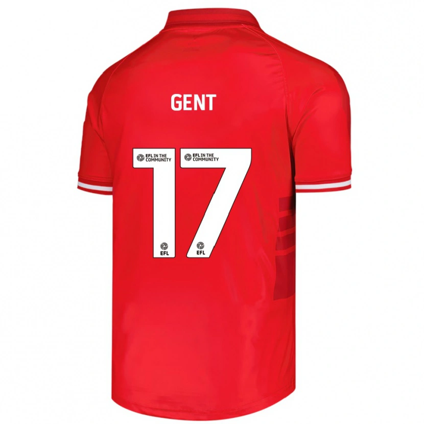Danxen Enfant Maillot Georgie Gent #17 Rouge Blanc Tenues Domicile 2025/26 T-Shirt