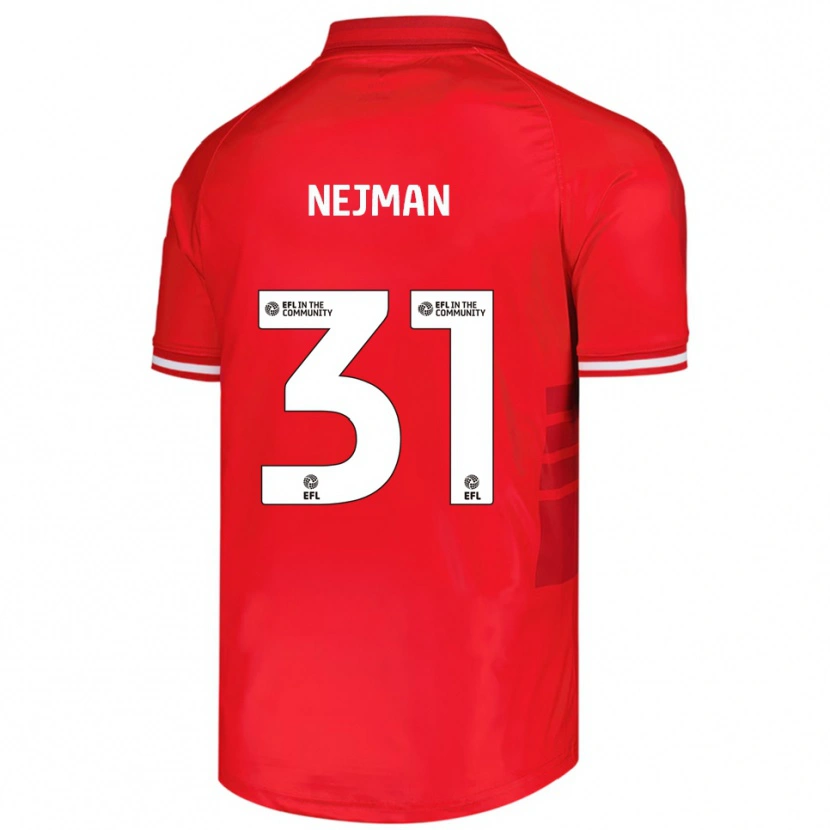 Danxen Enfant Maillot Harrison Nejman #31 Rouge Blanc Tenues Domicile 2025/26 T-Shirt