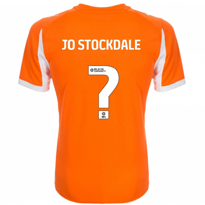 Danxen Enfant Maillot Elly Jo Stockdale #0 Orange Blanc Tenues Domicile 2025/26 T-Shirt
