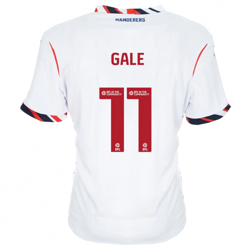 Danxen Enfant Maillot Thierry Gale #11 Blanc Rouge Tenues Domicile 2025/26 T-Shirt