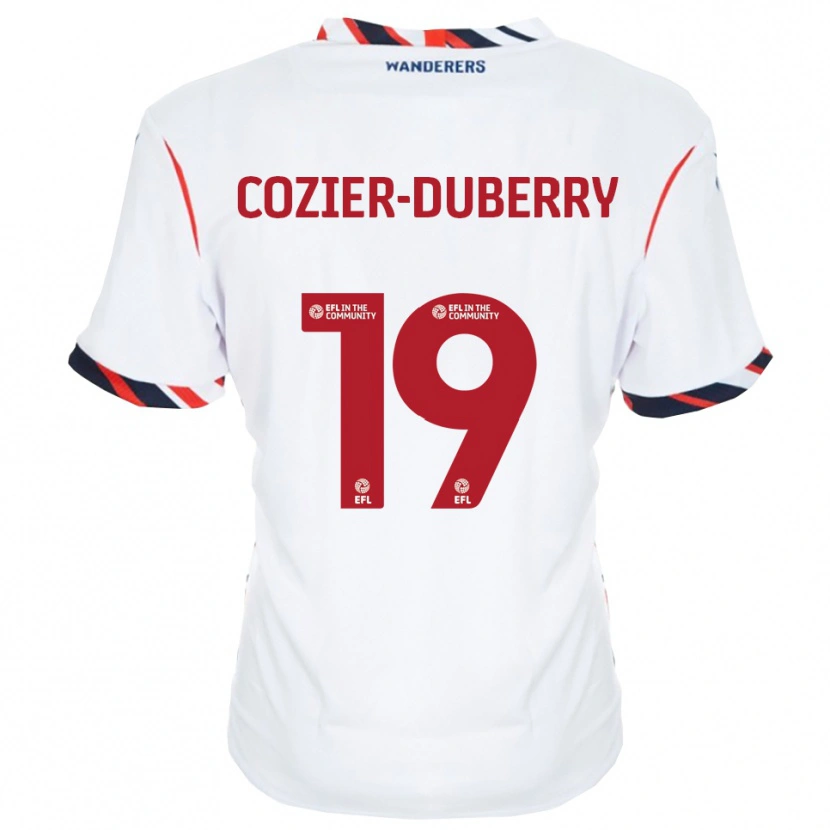 Danxen Enfant Maillot Amario Cozier-Duberry #19 Blanc Rouge Tenues Domicile 2025/26 T-Shirt