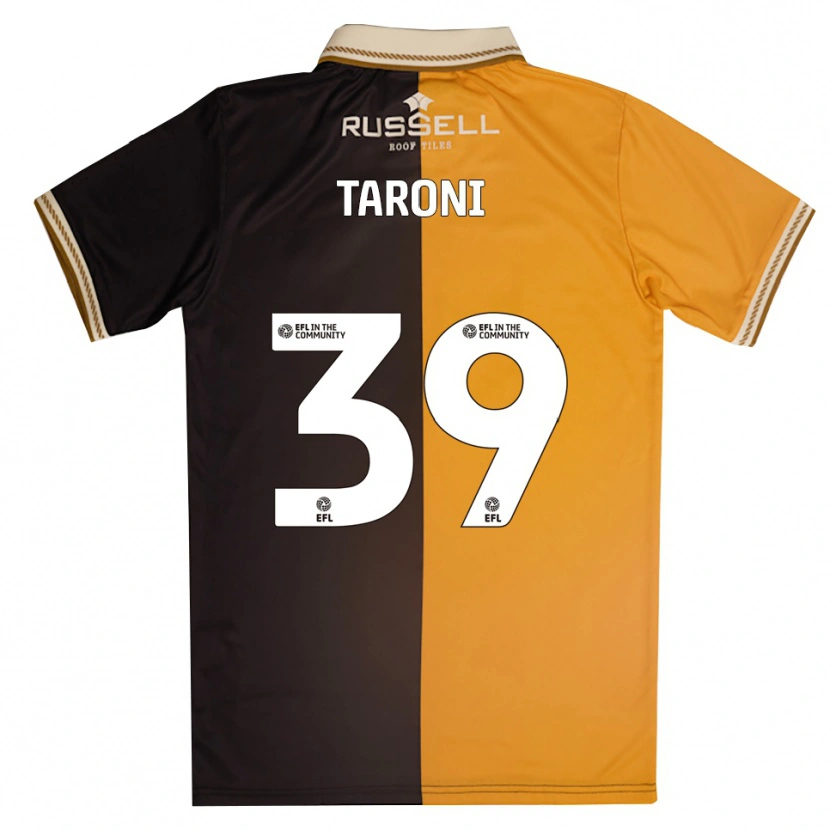 Danxen Enfant Maillot Josh Taroni #39 Jaune Noir Tenues Domicile 2025/26 T-Shirt