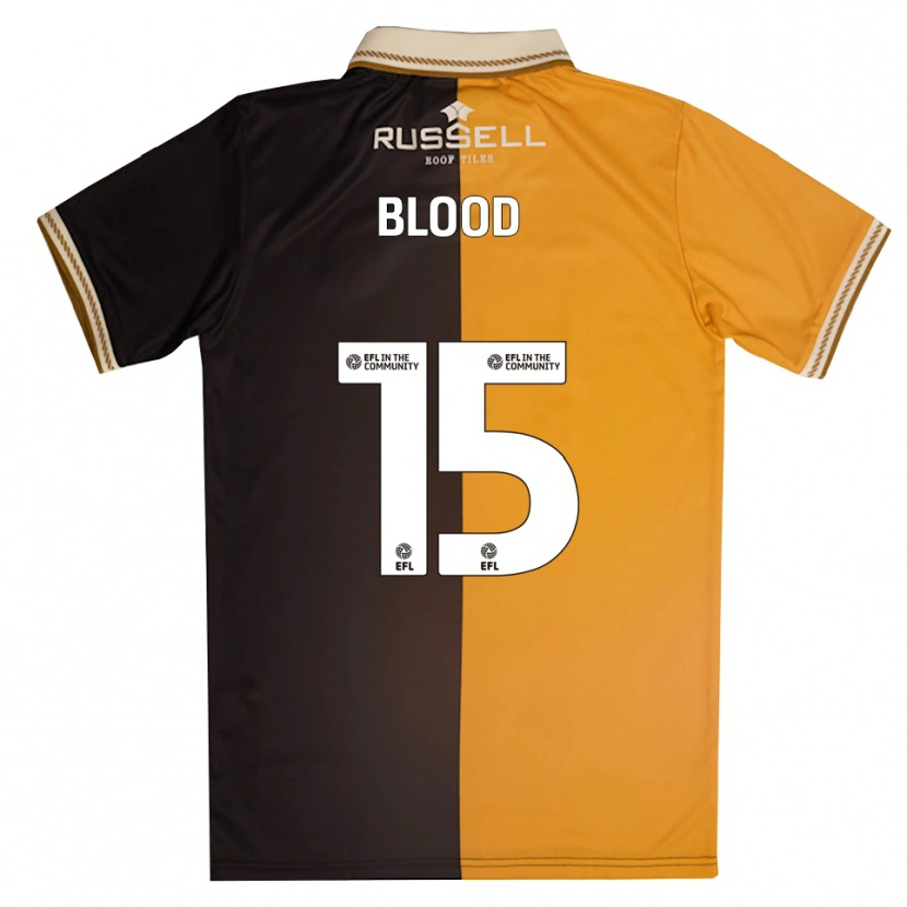 Danxen Enfant Maillot Cassie Blood #15 Jaune Noir Tenues Domicile 2025/26 T-Shirt